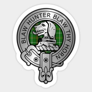 Clan Forrester Crest & Hunting Tartan Sticker